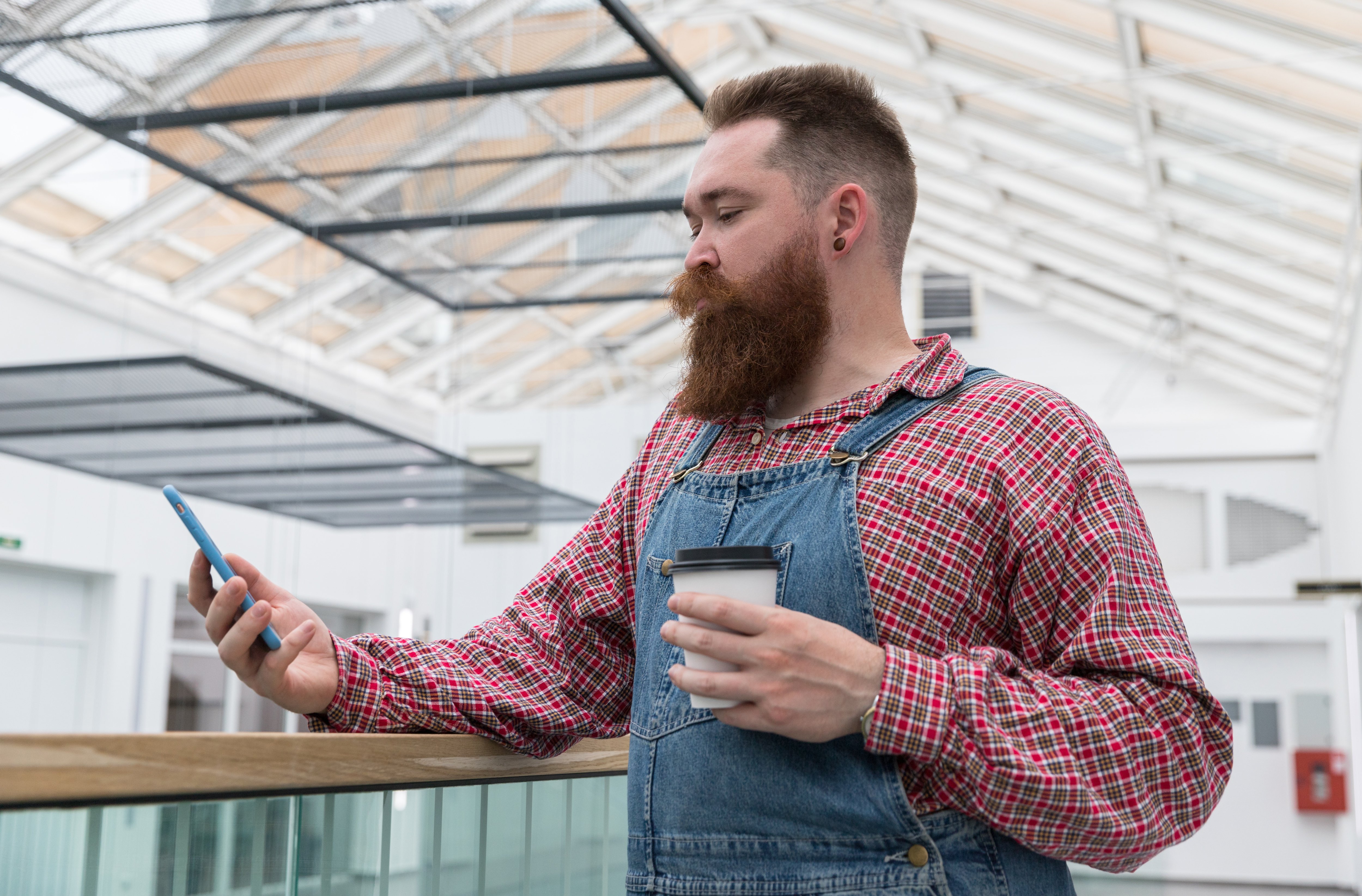 time-take-break-hipster-barber-man-rest-with-cup-coffee-mobile-phone-break-work